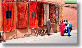africa, horizontal, marrakech, morocco, rugs, photograph