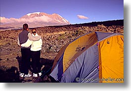 africa, horizontal, kilimanjaro, mountains, tanzania, tents, views, photograph