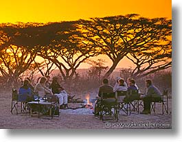 africa, animals, fire, horizontal, sunsets, tanzania, tarangire, wild, photograph