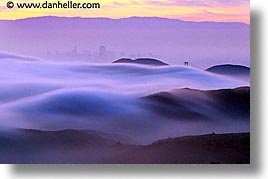 california, fog, horizontal, marin, marin county, north bay, northern california, rolling, san francisco bay area, tam, west coast, western usa, photograph