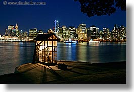 canada, canon, cityscapes, horizontal, houses, long exposure, nite, vancouver, water, photograph