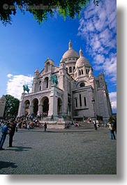 basilica sacre coeur, buildings, europe, france, paris, vertical, photograph