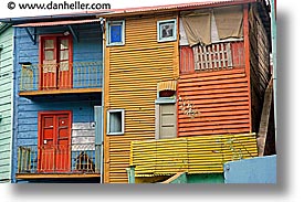 argentina, buenos aires, corrugated, horizontal, la boca, latin america, metal, painted town, photograph