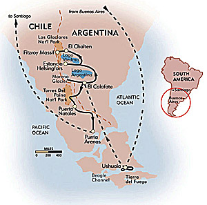 La Patagonia Map