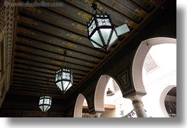 images/Africa/Egypt/Cairo/Coptic/lamps-n-gothic-arches.jpg