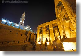 images/Africa/Egypt/Luxor/Temple/mosque-n-statues-at-night-02.jpg