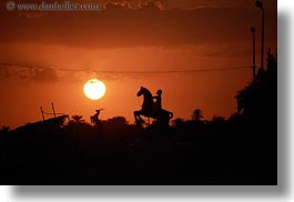 images/Africa/Egypt/Misc/man-on-horse-statue-n-sunset-04.jpg