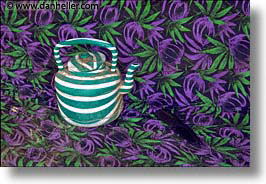 africa, green, horizontal, leaves, teapots, photograph