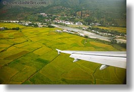 images/Asia/Bhutan/Landscapes/RiceFields/airplane-wing-n-rice-fields.jpg