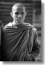 images/Asia/Cambodia/AngkorWat/People/Monks/monk-in-brown-robe-2-bw.jpg