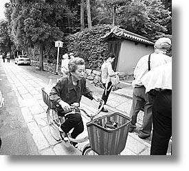 asia, biking, horizontal, japan, old, people, womens, photograph