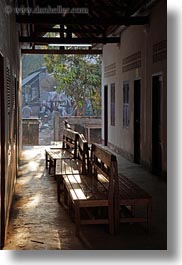 images/Asia/Laos/LuangPrabang/Misc/benches-in-sunlight.jpg