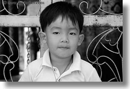 images/Asia/Laos/LuangPrabang/People/Kids/toddler-boy-at-gate-6-bw.jpg