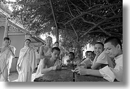 images/Asia/Laos/LuangPrabang/People/Monks/Misc/group-of-monk-boys-laughing-6-bw.jpg