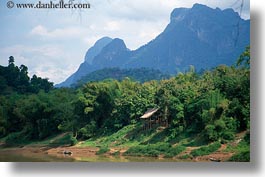 images/Asia/Laos/LuangPrabang/Scenics/Jungle/river-house-n-mtn-3.jpg