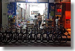 images/Asia/Laos/LuangPrabang/Transportation/Bikes/many-bikes-parked-at-nite.jpg