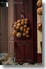 images/Asia/Laos/Villages/RiverVillage2/wicker-balls-on-door.jpg