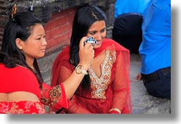 images/Asia/Nepal/Kathmandu/Pashupatinath/Women/girls-photographing-friends-03.jpg