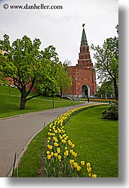 images/Asia/Russia/Moscow/Buildings/Kremlin/tower-n-tree-n-yellow-tulips-2.jpg