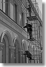 images/Asia/Russia/Moscow/People/Men/painters-on-scaffold-bw.jpg