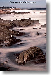 cal coast, california, california coast, monterey, rocks, vertical, waves, west coast, western usa, photograph