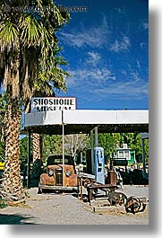california, death valley, gas, national parks, shoshone, vertical, west coast, western usa, photograph