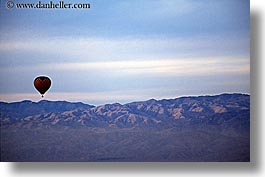 air, balloons, california, horizontal, hot, mountains, nature, palm springs, west coast, western usa, photograph