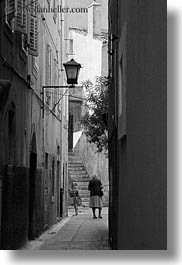 images/Europe/Croatia/Cres/woman-in-narrow-street-bw.jpg