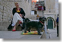 images/Europe/Croatia/Dubrovnik/Misc/woman-n-dog.jpg