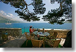 images/Europe/Croatia/Korcula/Scenics/cafe-woman-viewing-ocean-1.jpg