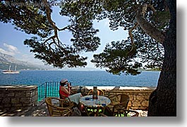 images/Europe/Croatia/Korcula/Scenics/cafe-woman-viewing-ocean-2.jpg