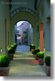 images/Europe/Croatia/Rab/ArbianaHotel/green-lit-shrubs-n-entry-arch-1.jpg