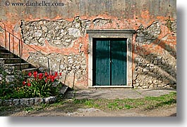 images/Europe/Croatia/Sipan/DoorsWindows/green-door-n-amaryllis.jpg