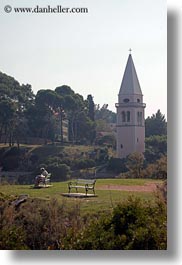 images/Europe/Croatia/VeliLosinj/woman-on-bench-by-bell_tower-1.jpg