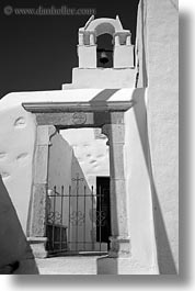 images/Europe/Greece/Amorgos/Churches/church-n-marble-doorway-n-gate-bw.jpg