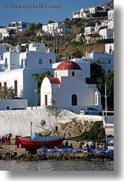 images/Europe/Greece/Mykonos/Churches/red-domed-church-n-red-boat.jpg