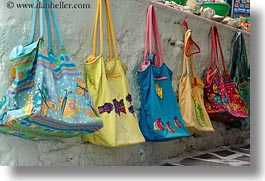 colorful, europe, greece, handbags, horizontal, naxos, photograph