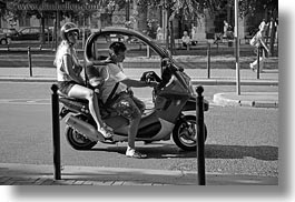 images/Europe/Hungary/Budapest/People/Couples/man-n-woman-on-motorcycle-bw.jpg
