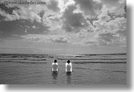 images/Europe/Italy/Puglia/Porticciolo/Coast/two-women-two-chairs-clouds-n-beach-2-bw.jpg