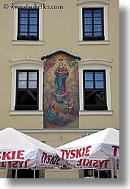 images/Europe/Poland/Krakow/Art/madonna-n-jesus-baby-fresco-n-windows.jpg