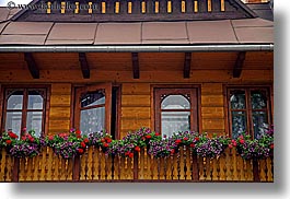 images/Europe/Poland/Zakopane/Buildings/flowers-on-wood-balcony.jpg
