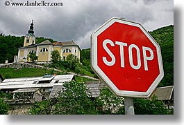 images/Europe/Slovenia/Bohinj/Church/stop-sign-n-church-2.jpg