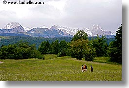 bohinj, europe, hikers, hiking, horizontal, mountains, slovenia, photograph