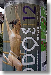 advertisement, arts, ballet, europe, ljubljana, posters, slovenia, vertical, womens, photograph