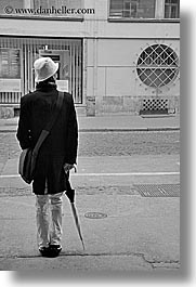 images/Europe/Slovenia/Ljubljana/People/guy-standing-w-umbrella-bw.jpg
