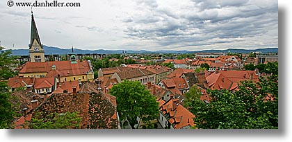 buildings, cities, cityscapes, europe, horizontal, ljubljana, panoramic, slovenia, towns, photograph