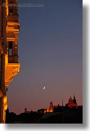 buildings, crescent, europe, ljubljana, moon, slovenia, towns, vertical, photograph