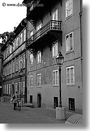 images/Europe/Slovenia/Ljubljana/Town/cycling-by-building-bw.jpg