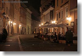 europe, horizontal, ljubljana, narrow streets, nite, slovenia, towns, photograph