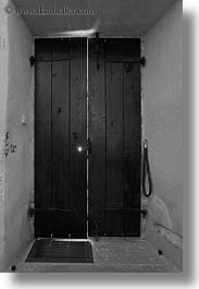 backlit, black and white, doors, europe, miscellaneous, slovenia, vertical, photograph